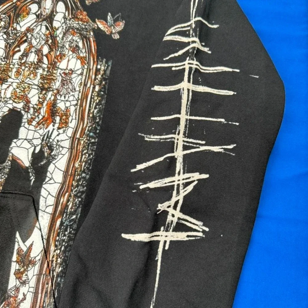 Rare Who Decides War Graphic Hoodie Black Size XL‎ New Without Tags - Picture 4 of 7